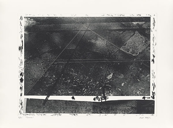 Artist: b'MEYER, Bill' | Title: b'Perusha.' | Date: 1979-1983 | Technique: b'photo-etching and drypoint, printed in black ink, from one zinc plate' | Copyright: b'\xc2\xa9 Bill Meyer' Artist: b'MEYER, Bill' | Title: b'Perusha.' | Date: 1979-1983 | Technique: b'photo-etching and drypoint, printed in black ink, from one zinc plate' | Copyright: b'\xc2\xa9 Bill Meyer'