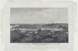 Title: bView of part of Sydney, the capital of New South Wales. Taken from Dawes's Point.* | Date: 30 November 1812 | Technique: b'engraving, printed in black ink, from one copper plate'