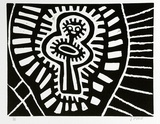 Artist: Pike, Jimmy. | Title: Japingka - Dreamtime Story 2 | Date: 1985 | Technique: screenprint, printed in black ink, from one stencil