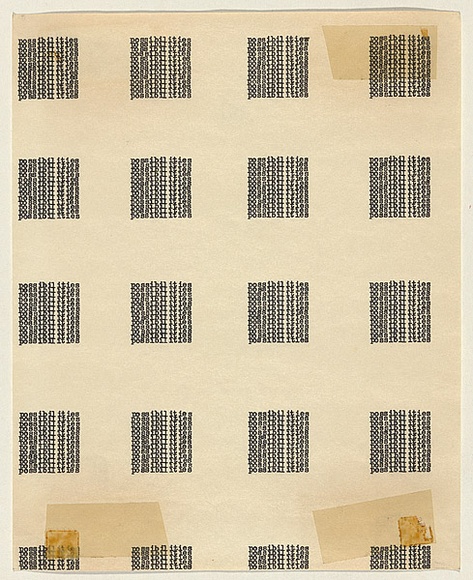 Title: b'Section B (Word situations) - 32 Possibilities: No. 10, 3(B)' | Date: (1970-71) | Technique: b'typewriter' Title: b'Section B (Word situations) - 32 Possibilities: No. 10, 3(B)' | Date: (1970-71) | Technique: b'typewriter'