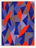 Artist: Dumbrell, Lesley. | Title: Azzuium | Date: 1987 | Technique: screenprint, printed in colour, from seven stencils | Copyright: © Lesley Dumbrell