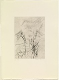 Artist: b'PARR, Mike' | Title: b'Hybridia 4.' | Date: 1989 | Technique: b'drypoint, printed in black ink, from one copper plate'