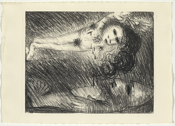 Artist: b'BOYD, Arthur' | Title: b'St Francis with the stigmata appearing to the Pope.' | Date: (1965) | Technique: b'lithograph, printed in black ink, from one plate' | Copyright: b'Reproduced with permission of Bundanon Trust' Artist: b'BOYD, Arthur' | Title: b'St Francis with the stigmata appearing to the Pope.' | Date: (1965) | Technique: b'lithograph, printed in black ink, from one plate' | Copyright: b'Reproduced with permission of Bundanon Trust'