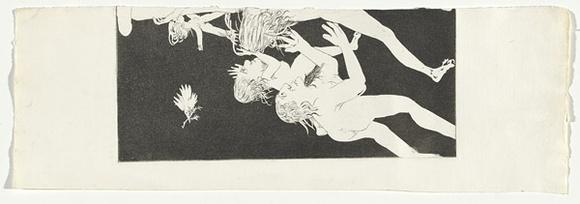 Artist: b'BOYD, Arthur' | Title: b'The women seize the Akropolis (left-hand portion only).' | Date: (1970) | Technique: b'etching and aquatint, printed in black ink, from one plate' | Copyright: b'Reproduced with permission of Bundanon Trust' Artist: b'BOYD, Arthur' | Title: b'The women seize the Akropolis (left-hand portion only).' | Date: (1970) | Technique: b'etching and aquatint, printed in black ink, from one plate' | Copyright: b'Reproduced with permission of Bundanon Trust'