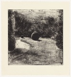 Artist: Headlam, Kristin. | Title: Public park | Date: 1993 | Technique: etching, printed in black ink, from one copper plate