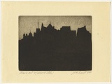 Artist: TRAILL, Jessie | Title: Black out. | Date: 1940 | Technique: aquatint and etching, printed in black ink, from one plate