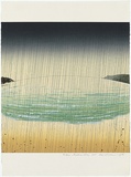 Artist: ROSE, David | Title: Rain - Bateau Bay | Date: 1975 | Technique: screenprint, printed in colour, from multiple stencils