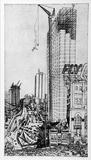 Artist: b'Rooney, Elizabeth.' | Title: b'View from Gloucester Street' | Date: 1966 | Technique: b'etching printed in black ink with plate-tone, from one plate'