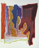 Artist: Morris, Robert J. | Title: (Series 89. no 3) | Date: 1989 | Technique: lithograph, printed in colour from six stones