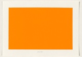 Artist: Wiebke, Karl. | Title: not titled [fluro orange] | Date: 2004 | Technique: screenprint, printed in acrylic paint, from one stencil