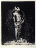 Artist: Armstrong, Ian. | Title: <p>Actor.</p> | Date: 1964 | Technique: etching, printed in black ink, from one plate
