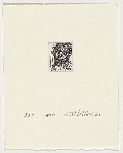 Artist: b'Cullen, Adam.' | Title: b'Head' | Date: 2001 | Technique: b'etching, printed in black ink, from one plate'