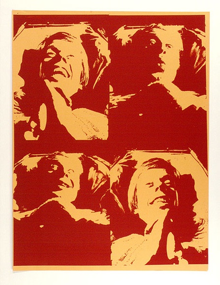 Artist: b'SPENCE, Bruce' | Title: b'Self-portrait as Hamlet' | Date: 1971-72 | Technique: b'photo-screenprint, printed in colour, from multiple stencils' Artist: b'SPENCE, Bruce' | Title: b'Self-portrait as Hamlet' | Date: 1971-72 | Technique: b'photo-screenprint, printed in colour, from multiple stencils'