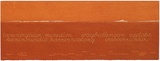 Artist: MADDOCK, Bea | Title: Terra Spiritus...with a darker shade of pale | Date: 1993-98 | Technique: stencil print, printed in hand-ground Launceston ochre from multiple hand-cut mylar stencils; letterpress text blind printed; hand-drawn script