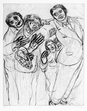 Artist: Henigan, Patrick. | Title: Leaving | Date: 1986 | Technique: etching and drypoint, printed in black ink, from one plate