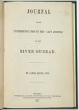 Artist: b'SCHRAMM, Alexander' | Title: bAllen, James Jr. Journal of an experimental trip by the 'Lady Augusta' on the River Murray. Adelaide; C.G.E. Platts, 1853. | Date: 1853 | Technique: b'lithograph, printed in black ink, from one stone; leterpress text'