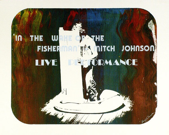 Artist: b'Johnson, Mitch.' | Title: b'Live Performance' | Technique: b'screenprint, printed in colour, from multiple stencils' Artist: b'Johnson, Mitch.' | Title: b'Live Performance' | Technique: b'screenprint, printed in colour, from multiple stencils'