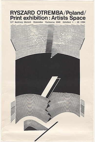 Artist: b'UNKNOWN' | Title: b'Ryszard Otremba / Poland / Print exhibition : Artists Space' | Technique: b'screenprint' Artist: b'UNKNOWN' | Title: b'Ryszard Otremba / Poland / Print exhibition : Artists Space' | Technique: b'screenprint'
