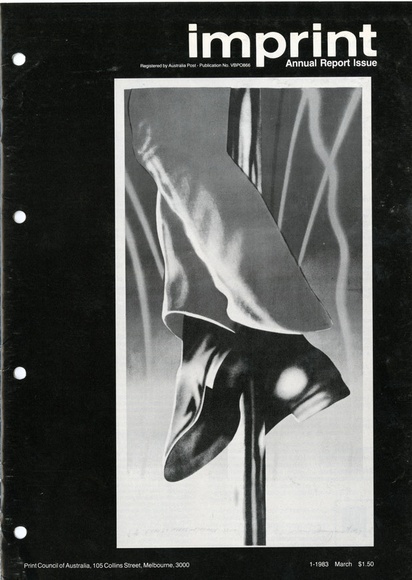Artist: b'PRINT COUNCIL OF AUSTRALIA' | Title: b'Periodical | Imprint. Melbourne: Print Council of Australia, vol. 18, no. 1, 1983' | Date: 1983 Artist: b'PRINT COUNCIL OF AUSTRALIA' | Title: b'Periodical | Imprint. Melbourne: Print Council of Australia, vol. 18, no. 1, 1983' | Date: 1983