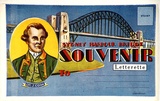 Artist: Broadway Publishing Company. | Title: Sydney Harbour Bridge, souvenir letterette | Date: c.1932 | Technique: offset-lithograph, printed in colour, from multiple plates