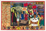 Artist: b'REDBACK GRAPHIX' | Title: b'Women and work' | Date: 1988 | Technique: b'screenprint, printed in colour, from five stencils' | Copyright: b'\xc2\xa9 Michael Callaghan'