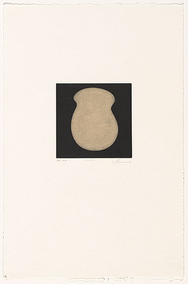 Artist: b'Harris, Brent.' | Title: b'Agenda' | Date: 1991 | Technique: b'aquatint, printed in black ink, from one zinc plate;'