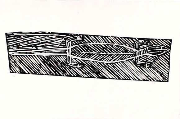 Artist: b'GUDTHAYKUDTHAY, Philip' | Title: b'Lizard' | Date: c.1993 | Technique: b'linocut, printed in black ink, from one block' | Copyright: b'\xc2\xa9 Philip Gudthaykudthay. Licensed by VISCOPY, Australia' Artist: b'GUDTHAYKUDTHAY, Philip' | Title: b'Lizard' | Date: c.1993 | Technique: b'linocut, printed in black ink, from one block' | Copyright: b'\xc2\xa9 Philip Gudthaykudthay. Licensed by VISCOPY, Australia'