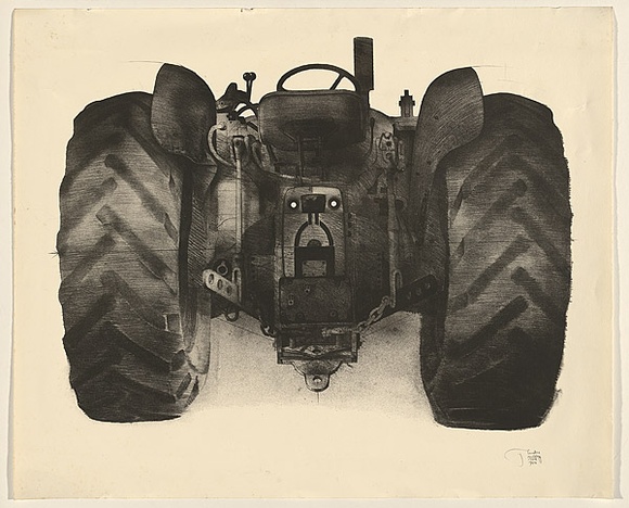 Title: Tractor | Date: 1984 | Technique: lithograph, printed in black ink, from one stone