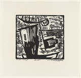 Artist: Ratas, Vaclovas. | Title: Boat [2]. | Date: 1960 | Technique: woodcut, printed in black ink, from one block