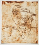 Artist: PARR, Mike | Title: Alphabet/Haemorrhage. | Date: 1992-93 | Technique: etching, printed in red ochre ink, from one plate