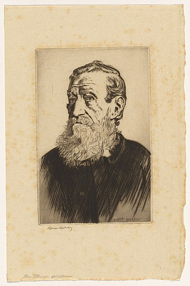 Artist: b'LINDSAY, Lionel' | Title: b'Reverend Thomas Williams' | Date: 1931 | Technique: b'drypoint, printed in black ink, from one plate' | Copyright: b'Courtesy of the National Library of Australia' Artist: b'LINDSAY, Lionel' | Title: b'Reverend Thomas Williams' | Date: 1931 | Technique: b'drypoint, printed in black ink, from one plate' | Copyright: b'Courtesy of the National Library of Australia'
