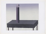 Artist: Senbergs, Jan. | Title: Monument | Date: 1969 | Technique: screenprint, printed in colour, from multiple stencils | Copyright: © Jan Senbergs. Licensed by VISCOPY, Australia