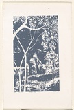 Title: Twilight scene | Date: 1989 | Technique: screenprint, printed in blue ink, from one stencil