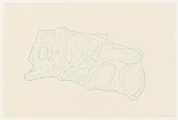 Artist: b'Crawford, Marian.' | Title: bThis was one part of my father's life [ABAIANG] | Date: 2001, April - May | Technique: b'lithograph, printed in colour, from two stones'