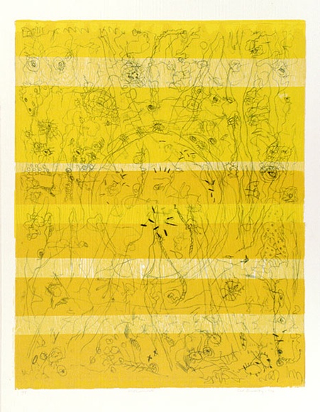Artist: b'Buckley, Sue.' | Title: b'Mid-summer.' | Date: 1974 | Technique: b'woodcut, printed in colour, from multiple blocks' | Copyright: b'This work appears on screen courtesy of Sue Buckley and her sister Jean Hanrahan' Artist: b'Buckley, Sue.' | Title: b'Mid-summer.' | Date: 1974 | Technique: b'woodcut, printed in colour, from multiple blocks' | Copyright: b'This work appears on screen courtesy of Sue Buckley and her sister Jean Hanrahan'