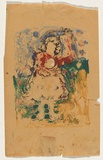 Artist: Nolan, Sidney. | Title: (Female figure) | Date: 1938 | Technique: print