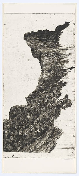 Artist: b'ARNOLD, Raymond' | Title: b'Imaginary landscape - eighteen months in Tasmania.' | Date: 1984 | Technique: b'etching and aquatint, printed in black ink, from one plate' Artist: b'ARNOLD, Raymond' | Title: b'Imaginary landscape - eighteen months in Tasmania.' | Date: 1984 | Technique: b'etching and aquatint, printed in black ink, from one plate'