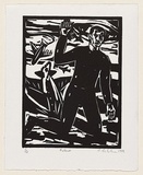 Artist: Belvedere, Dominic. | Title: Fallout | Date: 1999 | Technique: linocut, printed in black ink, from one block