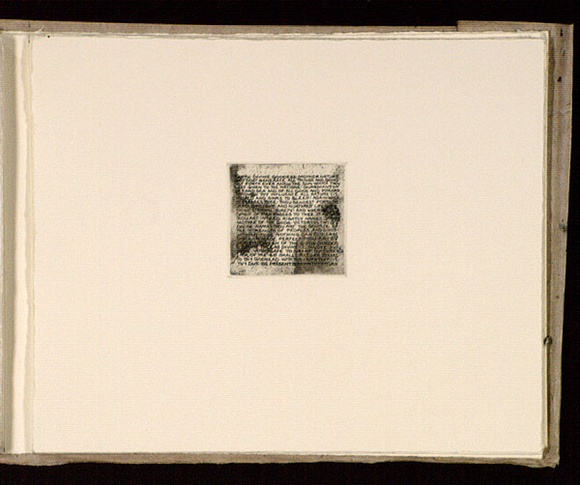 Artist: b'Mann, Gillian.' | Title: b'Text-a prayer to the goddess.' | Date: 1981 | Technique: b'etching, printed in black ink, from one plate' Artist: b'Mann, Gillian.' | Title: b'Text-a prayer to the goddess.' | Date: 1981 | Technique: b'etching, printed in black ink, from one plate'