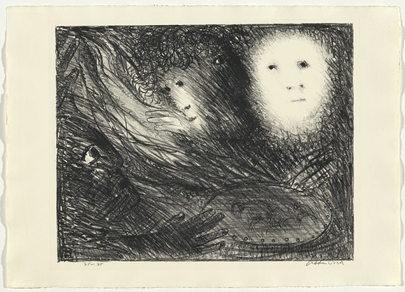 Artist: b'BOYD, Arthur' | Title: b'The vision of the church on fire.' | Date: (1965) | Technique: b'lithograph, printed in black ink, from one plate' | Copyright: b'Reproduced with permission of Bundanon Trust' Artist: b'BOYD, Arthur' | Title: b'The vision of the church on fire.' | Date: (1965) | Technique: b'lithograph, printed in black ink, from one plate' | Copyright: b'Reproduced with permission of Bundanon Trust'