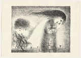 Artist: BOYD, Arthur | Title: St Francis when young turning aside. | Date: (1965) | Technique: lithograph, printed in black ink, from one plate | Copyright: This work appears on screen courtesy of Bundanon Trust