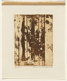 Artist: WILLIAMS, Fred | Title: Landscape panel. Number 6 | Date: 1962 | Technique: aquatint, drypoint and engraving, printed in sepia ink, from one copper plate | Copyright: © Fred Williams Estate