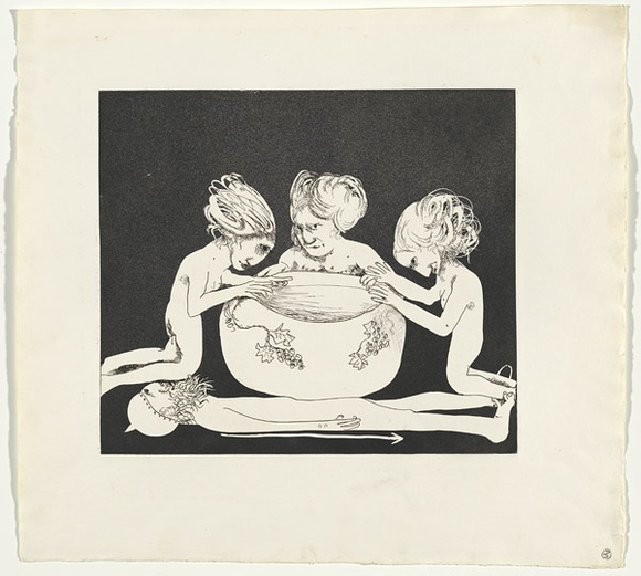 Artist: b'BOYD, Arthur' | Title: bThe women's vow. | Date: (1970) | Technique: b'etching and aquatint, printed in black ink, from one plate' | Copyright: b'Reproduced with permission of Bundanon Trust' Artist: b'BOYD, Arthur' | Title: bThe women's vow. | Date: (1970) | Technique: b'etching and aquatint, printed in black ink, from one plate' | Copyright: b'Reproduced with permission of Bundanon Trust'
