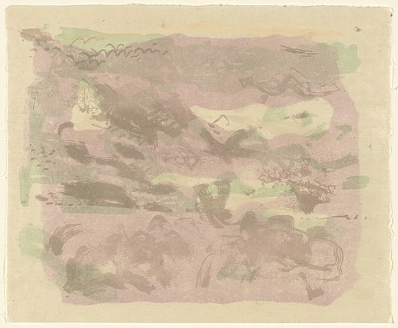 Artist: b'MACQUEEN, Mary' | Title: b'Experimental colour proof' | Date: 1975 | Technique: b'lithograph, printed in colour printed both sides' | Copyright: b'Courtesy Paulette Calhoun, for the estate of Mary Macqueen' Artist: b'MACQUEEN, Mary' | Title: b'Experimental colour proof' | Date: 1975 | Technique: b'lithograph, printed in colour printed both sides' | Copyright: b'Courtesy Paulette Calhoun, for the estate of Mary Macqueen'