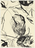 Artist: PARR, Mike | Title: not titled. | Date: 1995 | Technique: lithograph, printed in black ink, from one stone