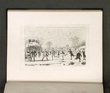 Artist: Coveny, Christopher. | Title: Mr Pickwick sliding. | Date: 1882 | Technique: etching, printed in black ink, from one plate