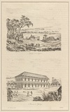 Title: Sydney à son origine and Caserne à Sydney [Sydney at its origin and Barracks in Sydney] | Date: 1835 | Technique: engraving, printed in black ink, from one steel plate