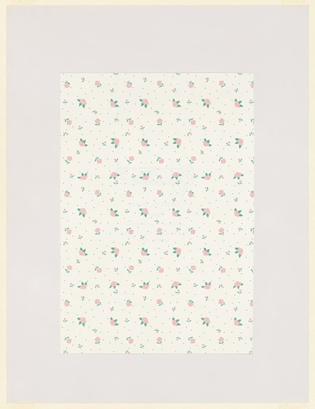 Artist: b'Frank, Dale.' | Title: b'not titled.' | Date: 1992 | Technique: b'collage of found wallpaper sample'
