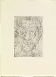 Artist: PARR, Mike | Title: Hybridia 7. | Date: 1989 | Technique: etching, printed in black ink, from one zinc plate
