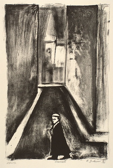 Artist: b'Dickerson, Robert.' | Title: b'Counsel' | Date: 1990 | Technique: b'lithograph, printed in black ink, from one stone' Artist: b'Dickerson, Robert.' | Title: b'Counsel' | Date: 1990 | Technique: b'lithograph, printed in black ink, from one stone'